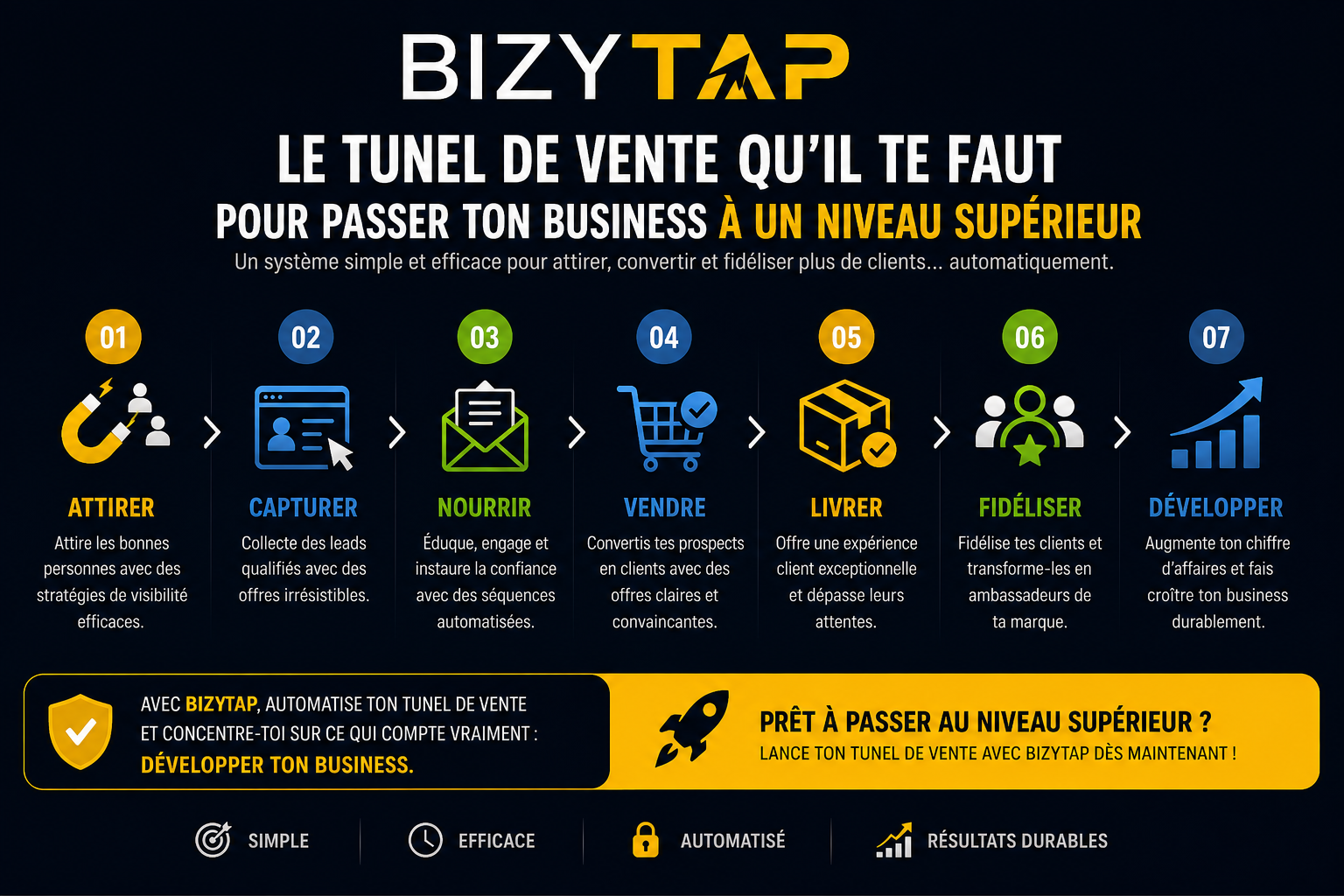 Boostez votre business avec Bizytap : Le tunnel de vente idéal