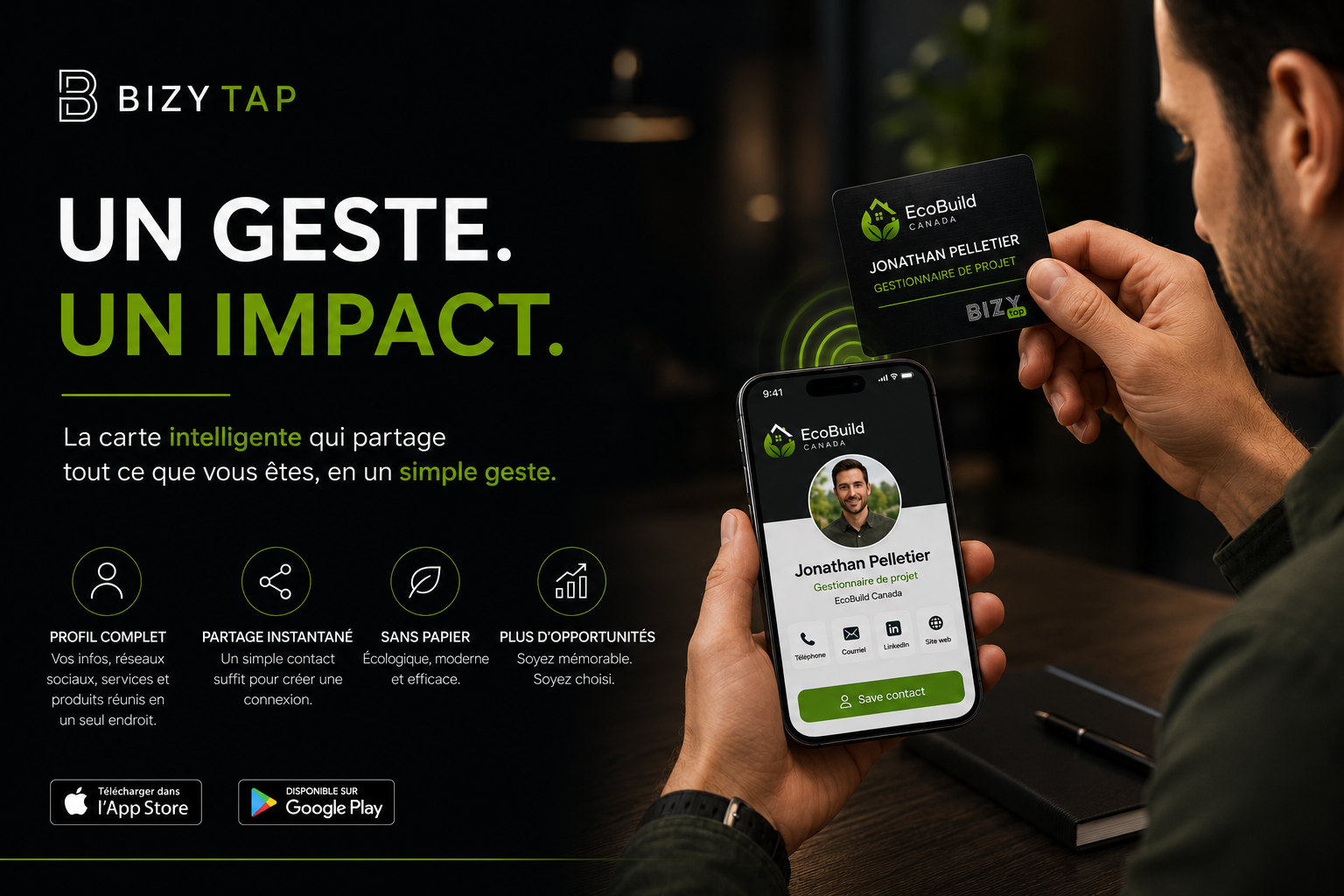 BizyTap : Un Geste, Un Impact Pour Votre Présence Numérique