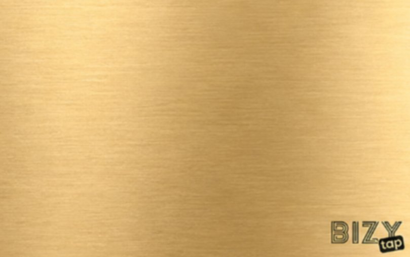 La carte BizyTap Gold en acier inoxydable