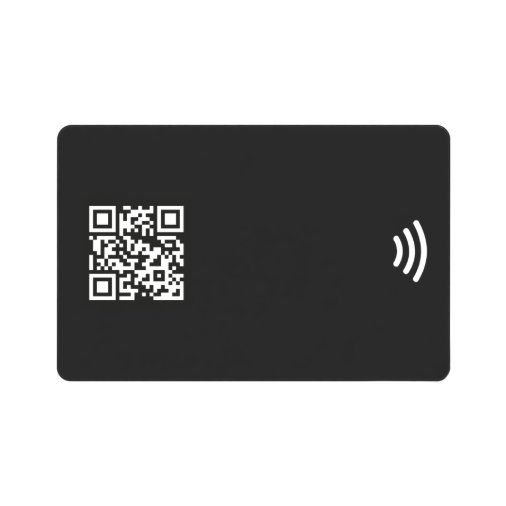 Carte BizyTap de couleur noire en PVC