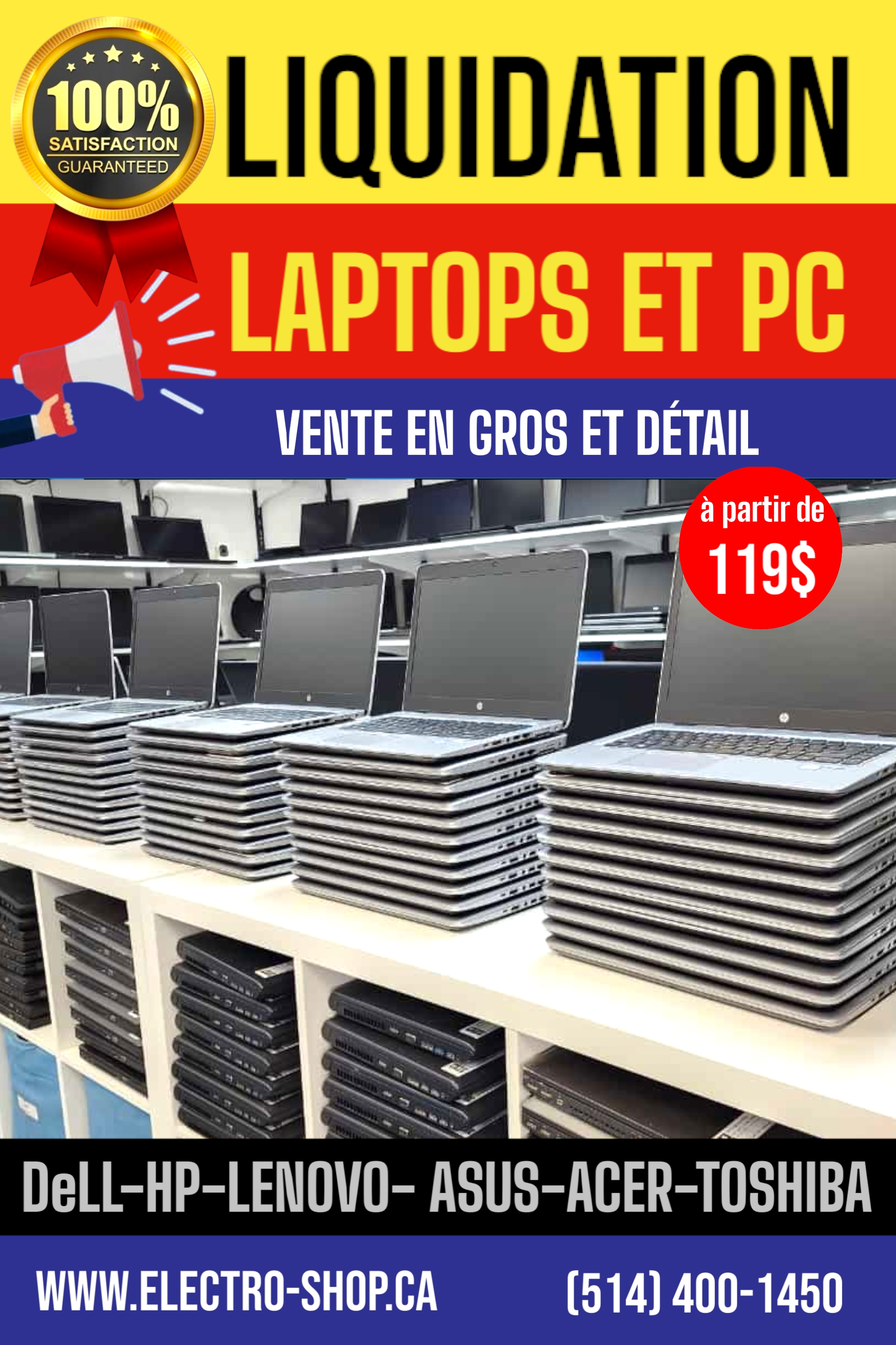 Vente en Gros et Détail d'ordinateurs