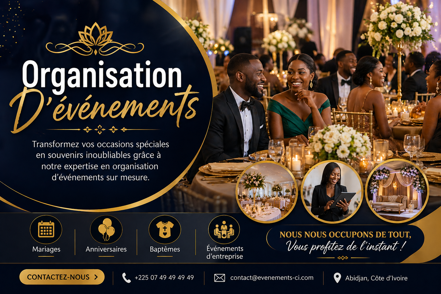 ORGANISATION D'ÉVÉNEMENTS
