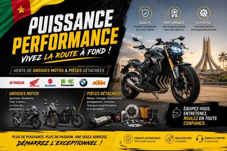 VENTE DE MOTOS & PIÈCES DÉTACHÉES HAUTE PERFORMANCE